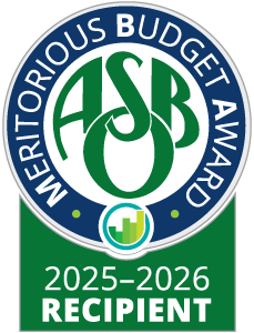 Meritorious Budget Award Recipient Logo for FY2026